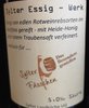 Rotwein Aperitif Essig, 5% Säure